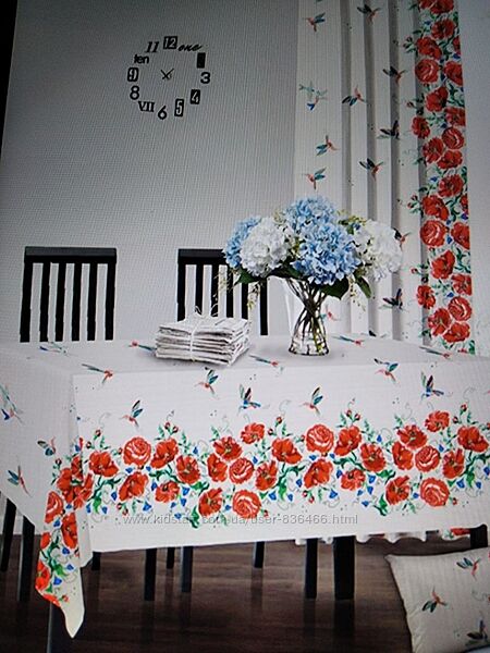 Скатерть плотная на стол хлопок 220 х 150 см Украина разные расцветки