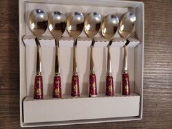 Різдвяний набір ложки Lefard порцеляна різдвяна колекція