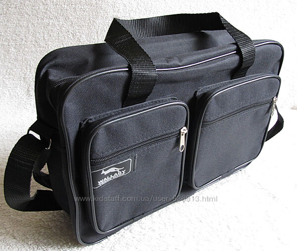 Чоловіча сумка es2620 чорна барсетка через плече папка портфель А4 