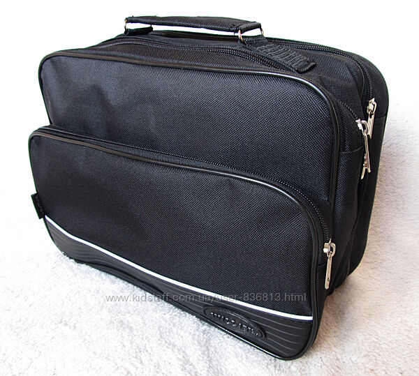 Чоловіча сумка es2641 чорна через плече барсетка ділова портфель А4 