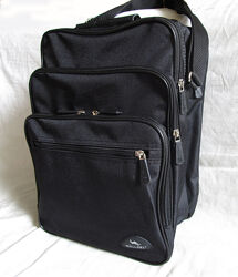 Чоловіча сумка es2281 чорна через плече месенджер папка портфель А4 