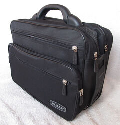 Сумка чоловіча es2651 чорна з пластиковою ручкой портфель для документів