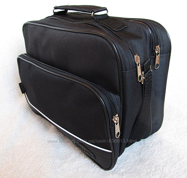Чоловіча сумка es2130 чорна через плече барсетка портфель А4  