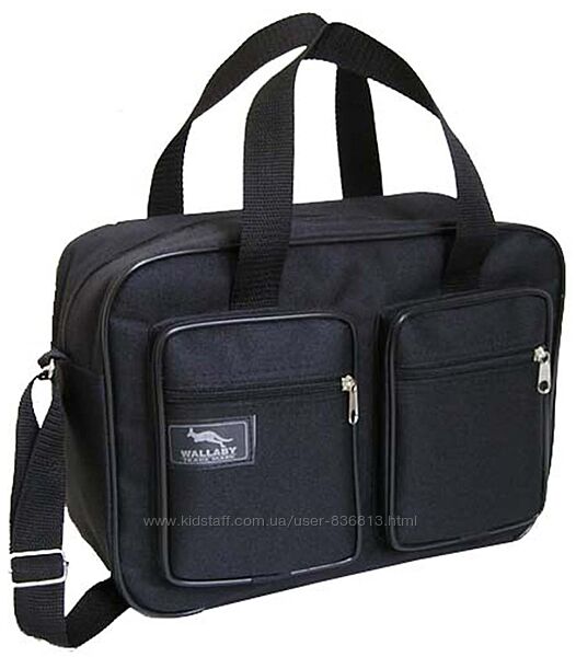 Чоловіча сумка es2610 чорна барсетка через плече папка портфель А4