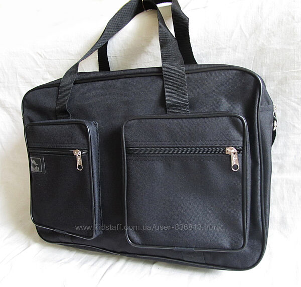 Чоловіча сумка es2670 чорна через плече дорожня портфель А4 