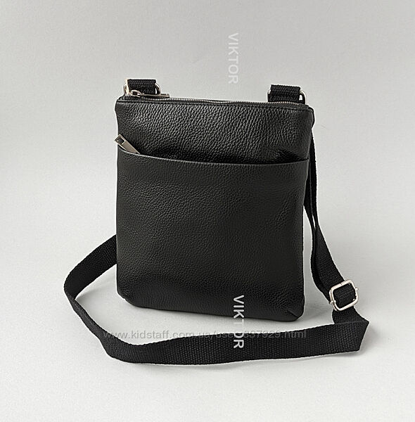 Кожаная мужская сумка планшет Genuine Leather. Италия.
