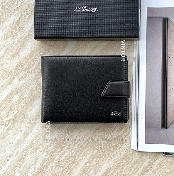 Кожаное мужское портмоне Dupont. Классическая модель.