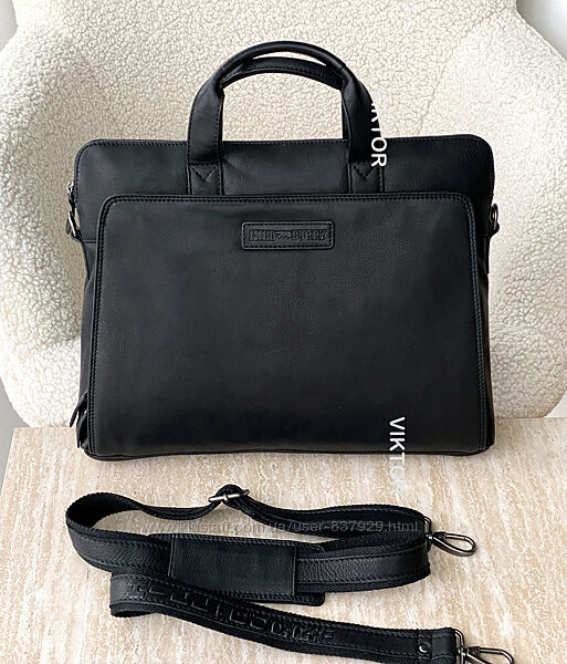 Кожаная сумка мужская для ноутбука Hill Burry 3122. Германия. Шкіряна сумка