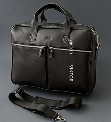 Кожаная мужская сумка Leon M-63 под формат А4. 