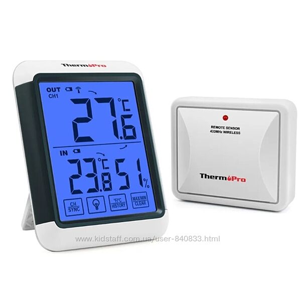 Термометр Гигрометр WiFi с удалённым датчиком ThermoPro TP65S