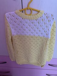ажурный свитер для девочки