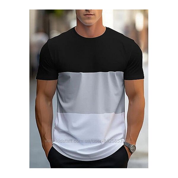 Літня чоловіча футболка спортивного стилю