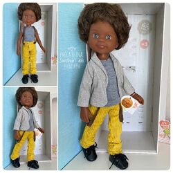 Кукла лялька мальчик мулат Кайэтано 32 см paola reina Паола Рейна 04452