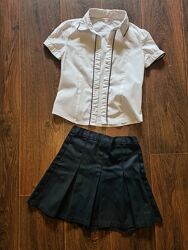 Блузка, рубашка, спідниця, 6-8 років