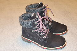 Кожаные зимние ботинки Tamaris Primaloft оригинал - 37 размер