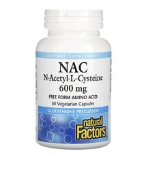 NAC N-ацетил-L-цистеїн, 600 мг, 60 капсул