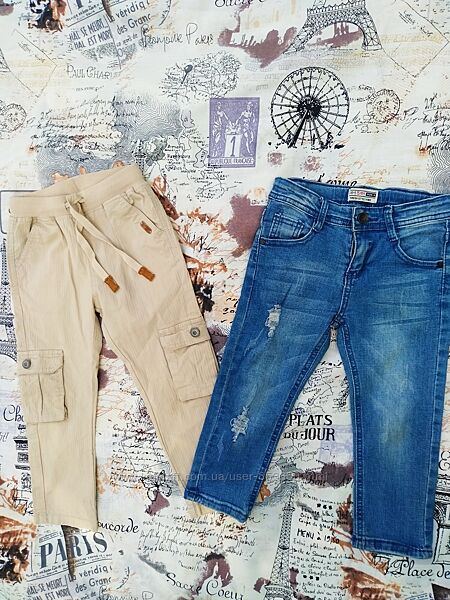 Летние брюки, джинсы 3- 4 г