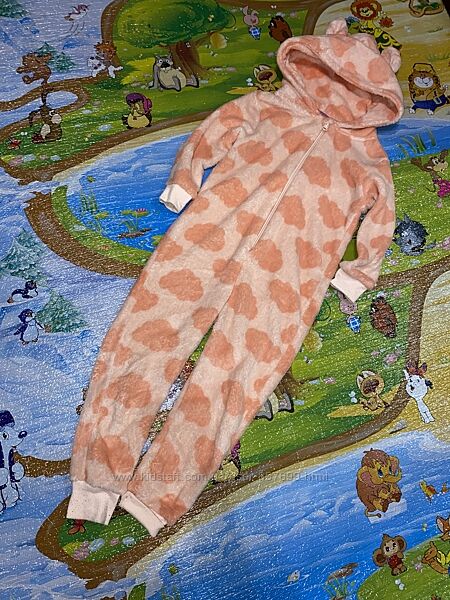 Тепла дитяча піжама кигуруми кенгуру. Дуже ніжна ідеальний стан.