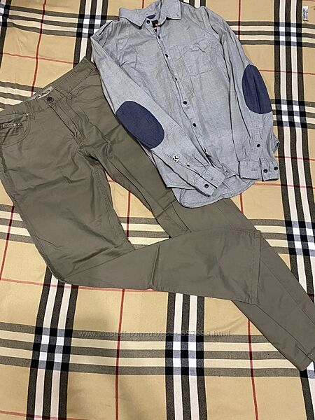 Стильний чоловічий комплект сорочка штани. Ідеальний стан гарна якість. Супер