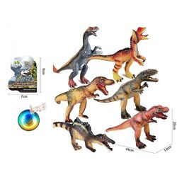 Іграшка Динозавр гумовий, звук, світло