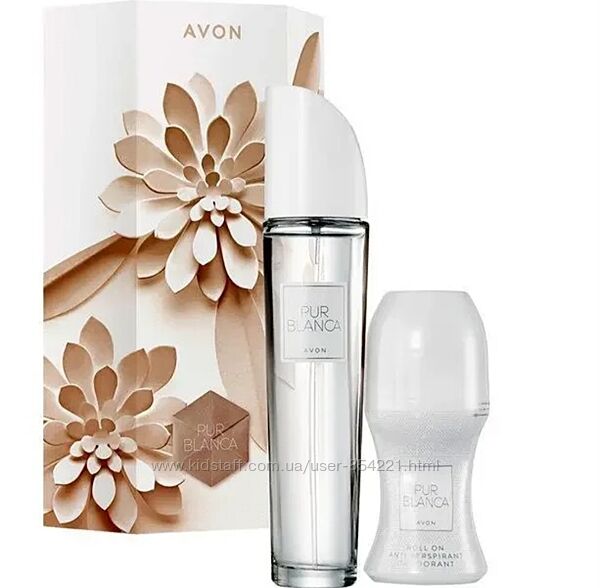Жіночий парфумерно-косметичний набір Pur Blanca в коробці Avon