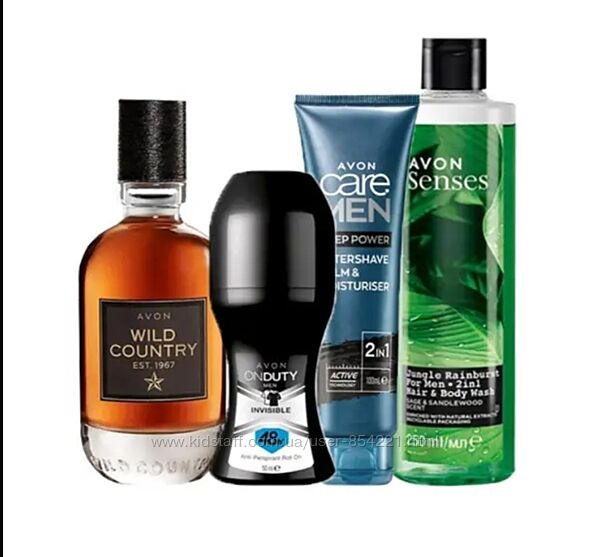 Набір для чоловіків Avon  Wild Country Freedom з 4х од.