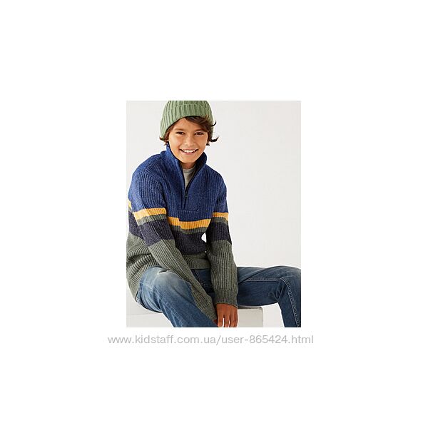 Новий, вязаний  джемпер, светр Marks&Spencer на 7-8 років 