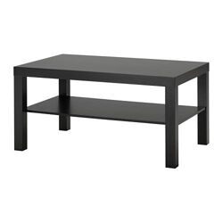 Журнальний стіл IKEA LACK чорно-коричневий 90х55см 401.042.94
