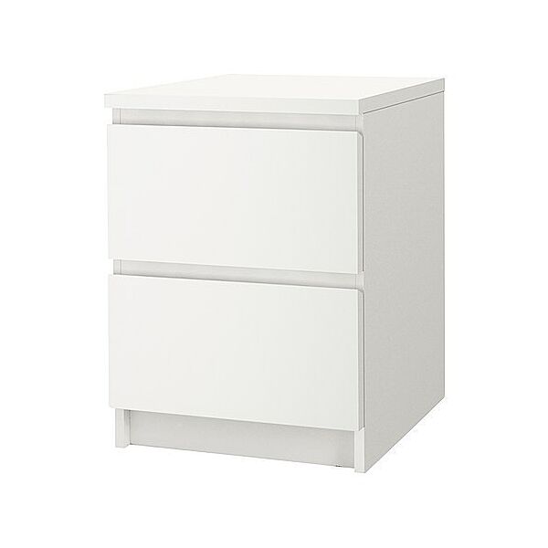 Комод IKEA MALM 2 ящики білий 40х55 см 802.145.49
