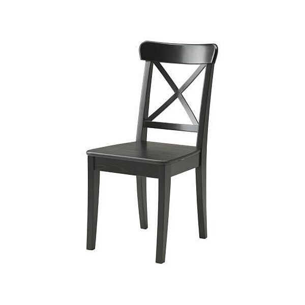 Крісло IKEA INGOLF чорно-коричневе 301.259.23