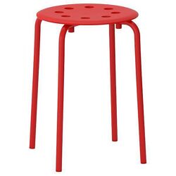 Табурет IKEA MARIUS червоний 002.461.96