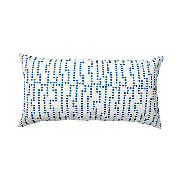 Подушка IKEA AVSIKTLIG блакитний/білий 30x60 см 403.458.11