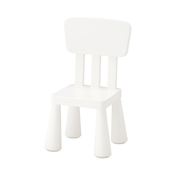 Дитячий стілець IKEA MAMMUT для/будинки/вулиці білий 403.653.71