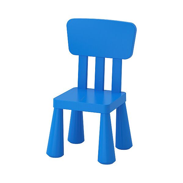 Дитячий стілець IKEA MAMMUT для дому/вулиці синій 603.653.46