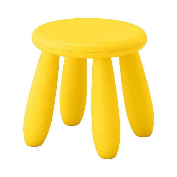Табурет дитячий IKEA MAMMUT для дому/вулиці жовтий 203.823.24