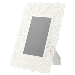 Рамка для фотографій IKEA SKURAR металева білий 13x18 см 503.106.27