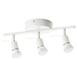 Стельовий світильник, 3 лампи, білий, 602.626.59, IKEA, ІКЕА, TROSS
