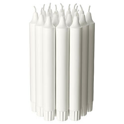 Неароматична свічка IKEA JUBLA білий 19 см 20 шт 601.919.16