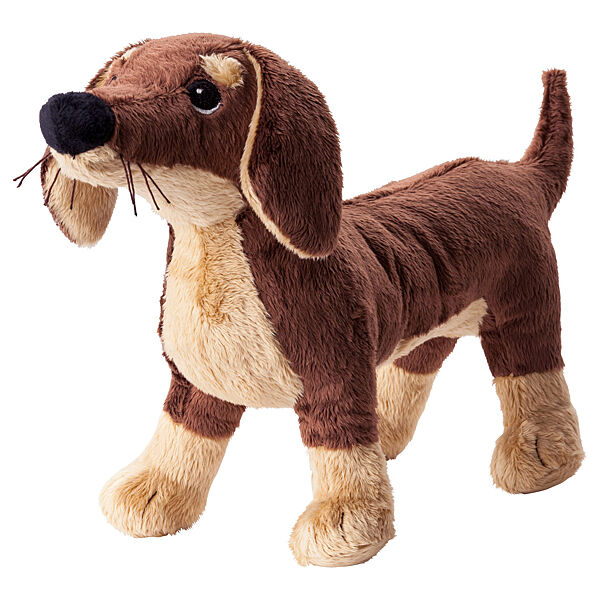 М&acuteяка іграшка  собака такса IKEA SMSLUG  коричневий 202.604.45
