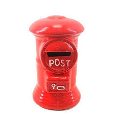 Скарбничка керамічна Пошта 15 см червоний OR-1076