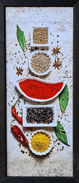 Фотокартина у дерев&acuteяній рамі Spices 13 20х50 см POS-2050-114