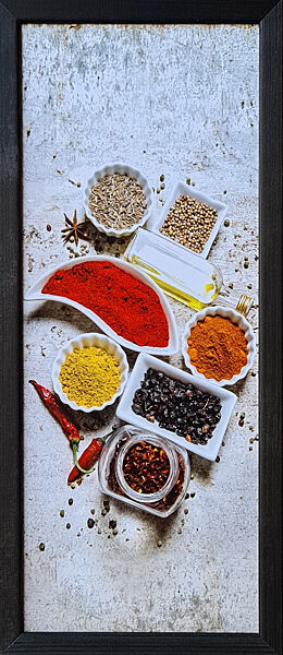 Фотокартина у дерев&acuteяній рамі Spices 12 20х50 см POS-2050-113