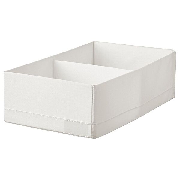 Ящик з відділеннями IKEA STUK білий 20x34x10 см 604.744.25