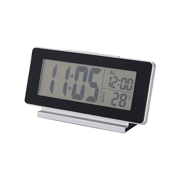 Годинник настільний/термометр/будильник IKEA FILMIS чорний 16,5х9 см 305.408.27