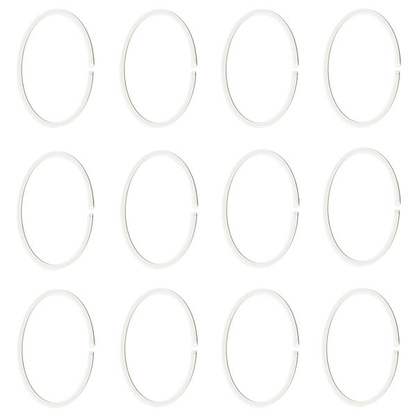Кільця для шторки у ванній IKEA HASSJN білий 004.660.08