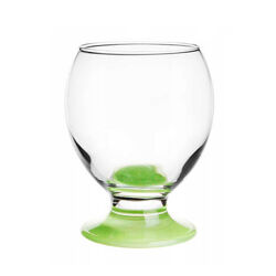 Склянка/креманка з салатовим дном прозора скляна 280 мл Gl-71301