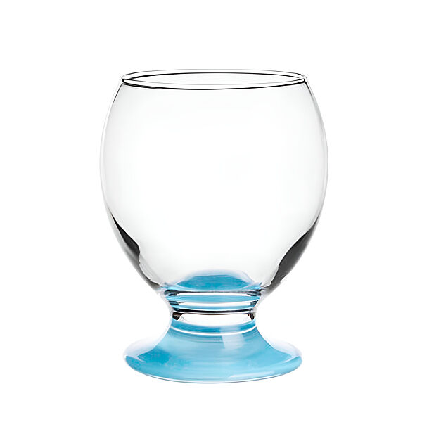 Склянка/креманка з блакитним дном прозора скляна 280 мл Gl-71304
