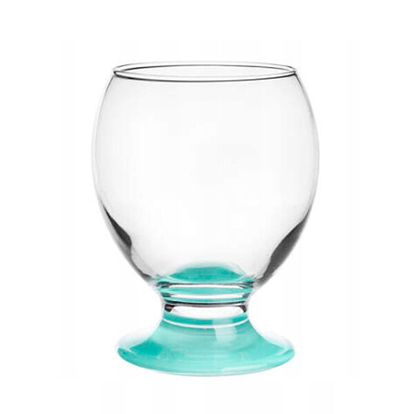 Склянка/креманка з бірюзовим дном прозора скляна 280 мл Gl-71305