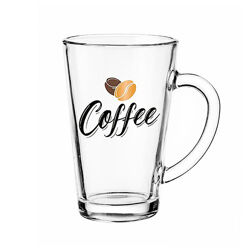 Чашка Coffee Iwo скляна прозора 300 мл Gl-7159