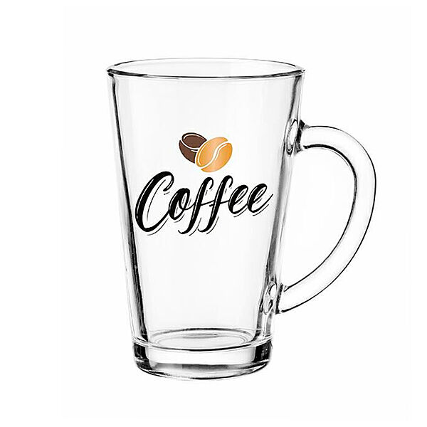 Чашка Coffee Iwo скляна прозора 300 мл Gl-7159